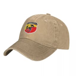 Abarth Scorpion Denim Baseball Cap Car Logo Unisex-Teens Custom Hip Hop Hats Streetwear University Dropshipping Baseball Caps
