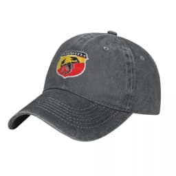 Abarth Scorpion Denim Baseball Cap Car Logo Unisex-Teens Custom Hip Hop Hats Streetwear University Dropshipping Baseball Caps
