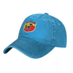 Abarth Scorpion Denim Baseball Cap Car Logo Unisex-Teens Custom Hip Hop Hats Streetwear University Dropshipping Baseball Caps