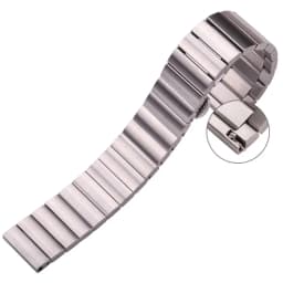 Solid Stainless Steel Watch Band 16mm 18mm 20mm 22mm Quick Release Silver Black Brushed Metal Bracelet Strap