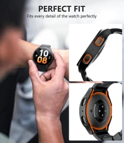PC Watch Case+Tempered Glass for Samsung Galaxy Watch7/6/5/4 40/44mm Full Bumper Screen Protective Case Galaxy Watch Accessories