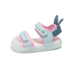 Children's Sandals 2-12 Years Old Cartoon Greenish Pink Soft Boys Girls Beach Shoes Casual Non-slip Kids Baby Sports Sandals