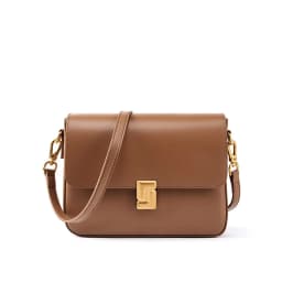 New Women Casual Split Leather Underarm Handbag Ladies Commuter Shoulder Crossbody Tofu Bag Fashionable Girl's Small Square Bags