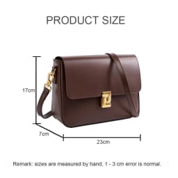 New Women Casual Split Leather Underarm Handbag Ladies Commuter Shoulder Crossbody Tofu Bag Fashionable Girl's Small Square Bags