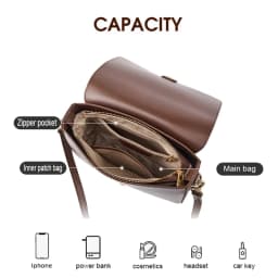 New Women Casual Split Leather Underarm Handbag Ladies Commuter Shoulder Crossbody Tofu Bag Fashionable Girl's Small Square Bags