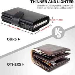 Rfid PU Leather Men Wallets Credit Card Holder Trifold Wallet Card Case Smart Slim Thin Coin Pocket Wallet for Daily Use