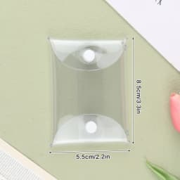 Mini Anime Doll Display Bag Transparent Coin Purse Keychain Pendant Square Pouch Organizer Key Lipstick Earphone Storage Bag