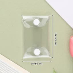 Mini Anime Doll Display Bag Transparent Coin Purse Keychain Pendant Square Pouch Organizer Key Lipstick Earphone Storage Bag