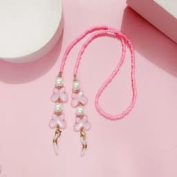 Adjustable Sunglasses Lanyard Strap Anti-slip Reading Glasses Eyeglass Chain Colorful Mask Chains Butterfly Pearl Hanging Rope