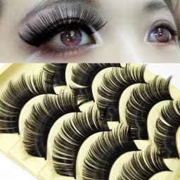 5 Paris Cat Eye False Eyelashes Long Thick Cosplay Fake Eye Lashes Extension Smokey Natural Makeup Handmade Reusable