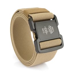 VATLTY 5cm / 2in Elastic Belt for Men Aluminum Buckle Lightweight Wide Belt Military Tactical Belt Grey Casual Girdle Male