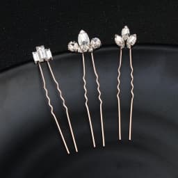 3Pcs/set Crystal Pearl Hairpins for Women Wedding Party Bag Hat Accessories Hair Sticks Girls Holiday Gifts Jewelry Headpieces