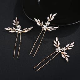 3Pcs/set Crystal Pearl Hairpins for Women Wedding Party Bag Hat Accessories Hair Sticks Girls Holiday Gifts Jewelry Headpieces