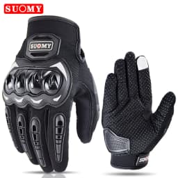 SUOMY Summer Women Pink Motorcycle Gloves Lady Purple Full Finger Motocross Gloves Men Touch Screen Cycling Gloves XS-XXL