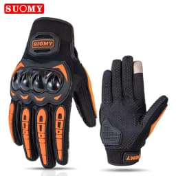 SUOMY Summer Women Pink Motorcycle Gloves Lady Purple Full Finger Motocross Gloves Men Touch Screen Cycling Gloves XS-XXL