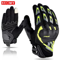 SUOMY Summer Women Pink Motorcycle Gloves Lady Purple Full Finger Motocross Gloves Men Touch Screen Cycling Gloves XS-XXL