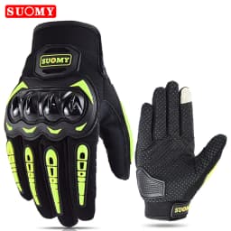SUOMY Summer Women Pink Motorcycle Gloves Lady Purple Full Finger Motocross Gloves Men Touch Screen Cycling Gloves XS-XXL