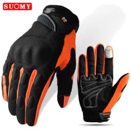 SUOMY Summer Women Pink Motorcycle Gloves Lady Purple Full Finger Motocross Gloves Men Touch Screen Cycling Gloves XS-XXL