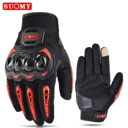 SUOMY Summer Women Pink Motorcycle Gloves Lady Purple Full Finger Motocross Gloves Men Touch Screen Cycling Gloves XS-XXL