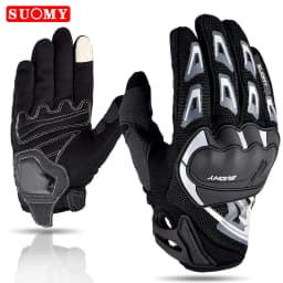 SUOMY Summer Women Pink Motorcycle Gloves Lady Purple Full Finger Motocross Gloves Men Touch Screen Cycling Gloves XS-XXL