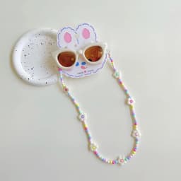 2Pcs/Set Spring Summer Kids Cat Eye Sunglasses Kawaii Fashion Sunscreen Eyeglasses with Eyeglass Chains Outdoor Children Eyewear