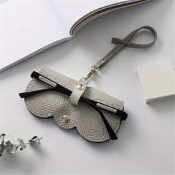 1pc Cute PU Leather Sunglasses Reading Glasses Pouch Glasses Cover Glasses Bag Travel Eyewear Accessory