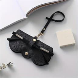 1pc Cute PU Leather Sunglasses Reading Glasses Pouch Glasses Cover Glasses Bag Travel Eyewear Accessory