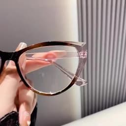 Women Cat Eye Myopia Eyeglasses Fashion Trendy Anti-blue Light Near Sight Glasses Female Vintage HD Lens Minus Eyewear 0 To -4.0