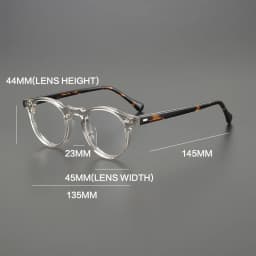 Handmade Acetate Glasses Frame Men Vintage 2024 New Ultra Light Eyeglasses Frame Women Japan Retro Luxury Brand Designer Eyewear