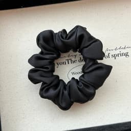 Women 100% Pure Mulberry Silk Hair Tie White Silk Scrunchies Girls Elastics Hair Rubber Band Solid Color hair rope chouchou soie