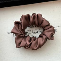 Women 100% Pure Mulberry Silk Hair Tie White Silk Scrunchies Girls Elastics Hair Rubber Band Solid Color hair rope chouchou soie