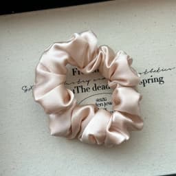 Women 100% Pure Mulberry Silk Hair Tie White Silk Scrunchies Girls Elastics Hair Rubber Band Solid Color hair rope chouchou soie