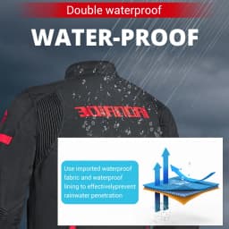 Motorcycle Jacket Waterproof Motorcross Jacket Pants Moto Jacket Windproof Riding Motorbike Clothes With Protective Gear M-3XL