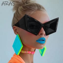 Fashion Oversized Cat Eye Sunglasses Women Men Big Frame 2026 Luxury Brand Vintage Sun Glasses For Ladies Eyewear Shades Goggles