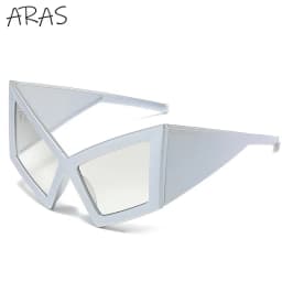Fashion Oversized Cat Eye Sunglasses Women Men Big Frame 2026 Luxury Brand Vintage Sun Glasses For Ladies Eyewear Shades Goggles
