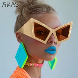 Fashion Oversized Cat Eye Sunglasses Women Men Big Frame 2026 Luxury Brand Vintage Sun Glasses For Ladies Eyewear Shades Goggles