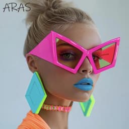Fashion Oversized Cat Eye Sunglasses Women Men Big Frame 2026 Luxury Brand Vintage Sun Glasses For Ladies Eyewear Shades Goggles