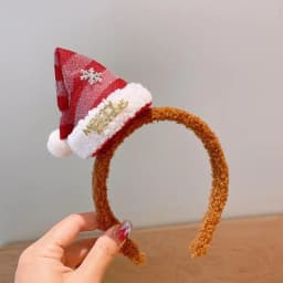 Creative Christmas Hair Clips for Children Cute Red Bowknot Christmas Hat Hairpins Girl Hair Accessories