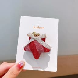 Creative Christmas Hair Clips for Children Cute Red Bowknot Christmas Hat Hairpins Girl Hair Accessories