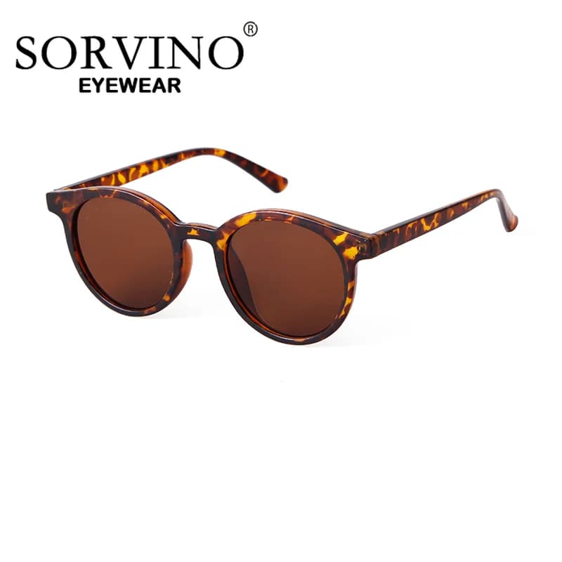 SORVINO New Hot Summer UV400 Sunglasses Retro Round Sun Glasses Brand Designer Small Frame Outdoor Hiking Driving Eyewear UV400