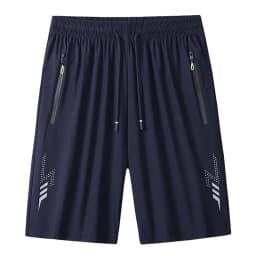 New Fashion Sports Shorts Men Elastic Waist Shorts Male Breathable Quick Dry Comfortable Men's Short Pants Men Bottom Black XXXL