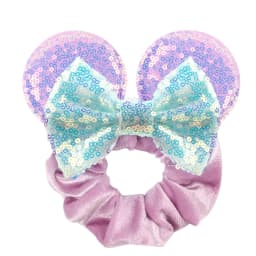 New Cute Mouse Ears Headwear Tie Hair Festival Sequin Women 3.6"Bow Elastic Headband Girl Party DIY Hair Accessories Gift