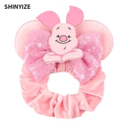 New Cute Mouse Ears Headwear Tie Hair Festival Sequin Women 3.6"Bow Elastic Headband Girl Party DIY Hair Accessories Gift