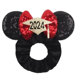 New Cute Mouse Ears Headwear Tie Hair Festival Sequin Women 3.6"Bow Elastic Headband Girl Party DIY Hair Accessories Gift
