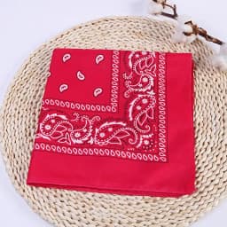 New Fashion Hip Hop Bandana Square Scarf Black Red Headband Printed for Boys/Girls Hair Accessories Hair Scarf