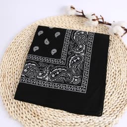New Fashion Hip Hop Bandana Square Scarf Black Red Headband Printed for Boys/Girls Hair Accessories Hair Scarf
