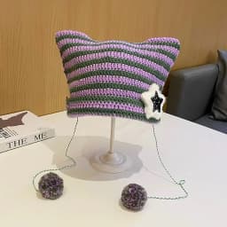 Fashion Vintage Witch Hat Party Halloween Wool Knit Hat Portable Festival Decoration for Women