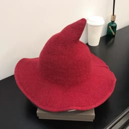 Fashion Vintage Witch Hat Party Halloween Wool Knit Hat Portable Festival Decoration for Women