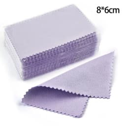 50pcs 10x6.3cm/8x6cm Silver Polish Cleaner Wipe Cloth For Silver Metal Jewelry Tool Supplies Cleaning Polishing Cloth