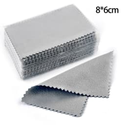 50pcs 10x6.3cm/8x6cm Silver Polish Cleaner Wipe Cloth For Silver Metal Jewelry Tool Supplies Cleaning Polishing Cloth